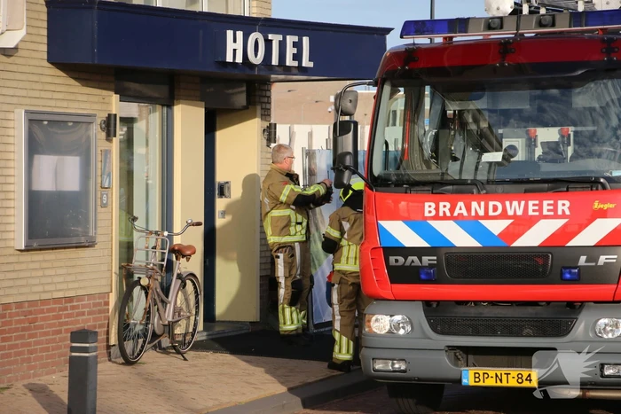 Brand in vriezer van hotel snel onder controle