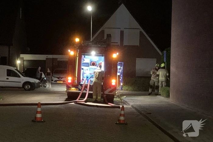 Auto beschadigd na brand