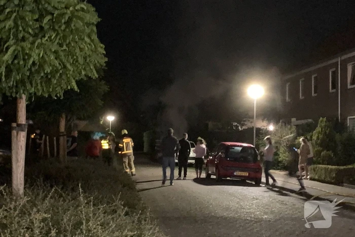 Auto beschadigd na brand