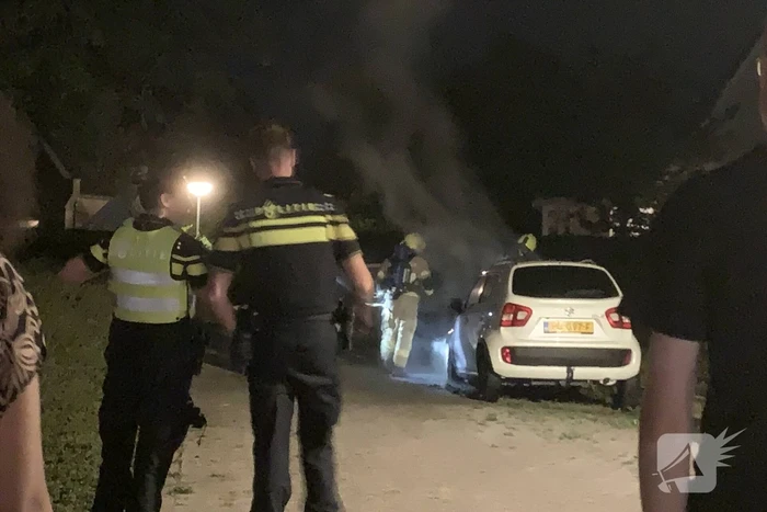 Auto beschadigd na brand