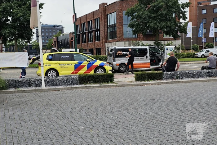 Kop-staartbotsing voor verkeerslicht