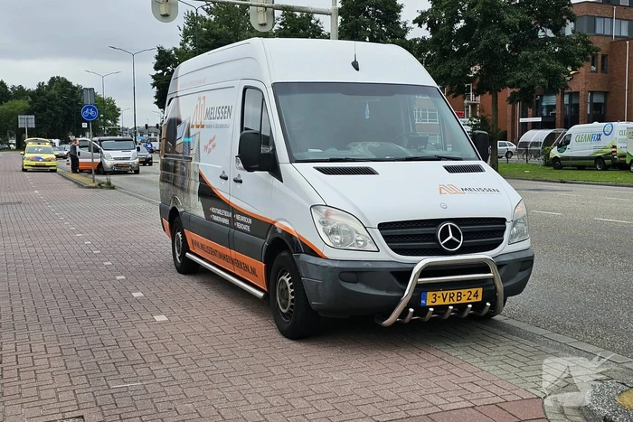 Kop-staartbotsing voor verkeerslicht
