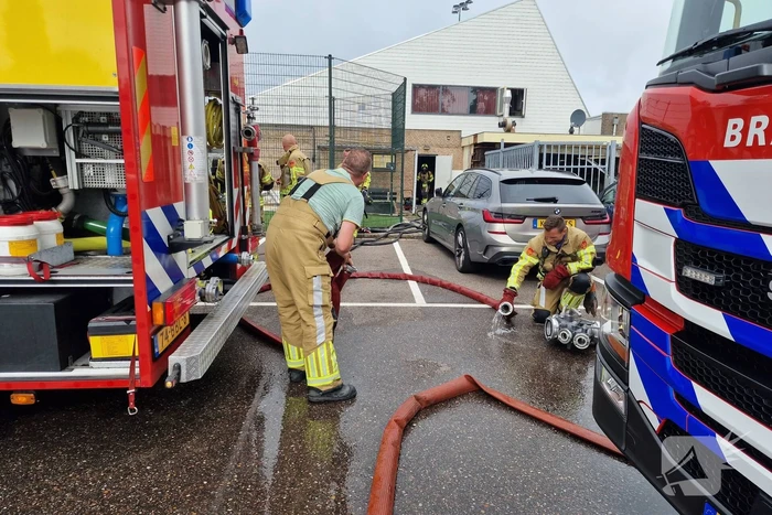 Grote brand in sportgebouw
