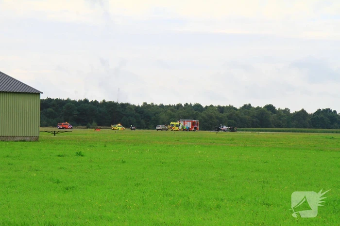 Vliegtuig in brand na crash bij luchthaven