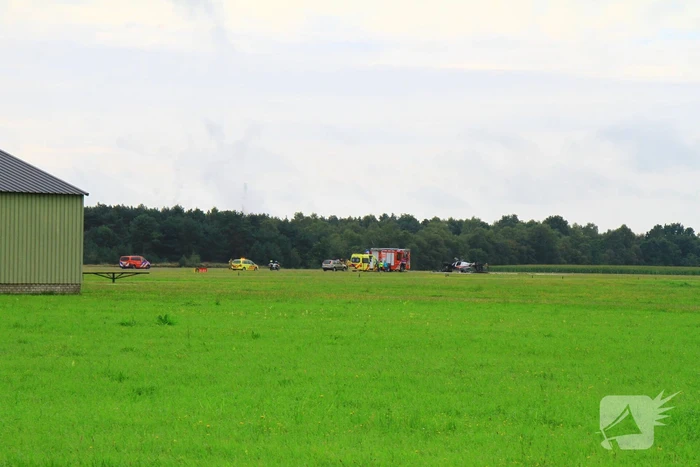 Vliegtuig in brand na crash bij luchthaven