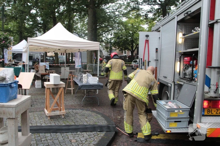 Gaslekkage bij opbouw evenement