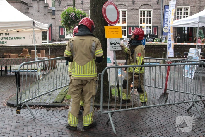 Gaslekkage bij opbouw evenement