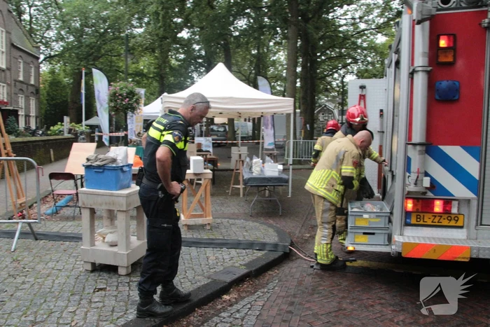 Gaslekkage bij opbouw evenement