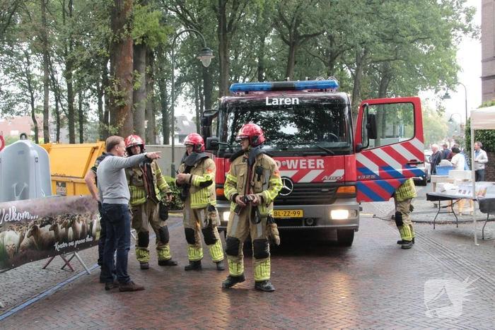 Gaslekkage bij opbouw evenement