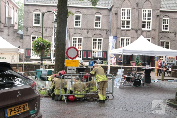 Gaslekkage bij opbouw evenement