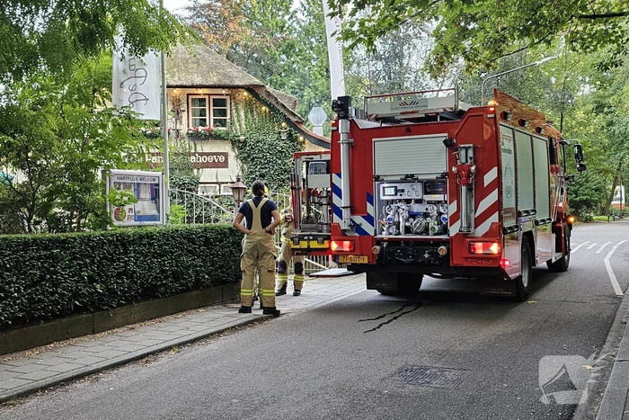 Brand in keuken van pannenkoekenrestaurant