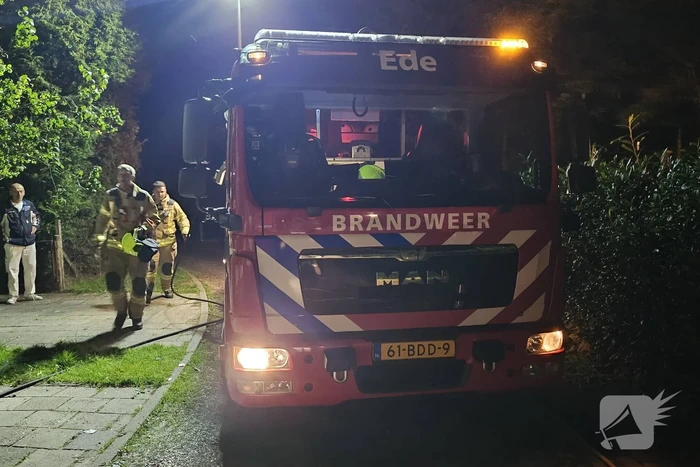 Schuur in achtertuin afgebrand