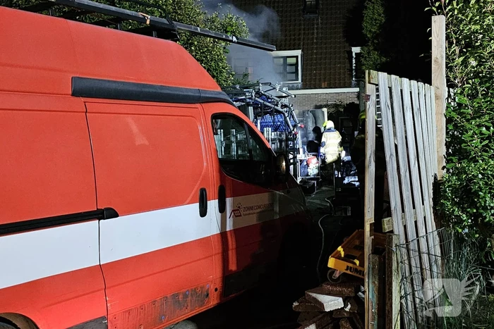 Schuur in achtertuin afgebrand