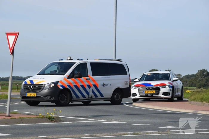 Motorrijder gewond bij ongeval op rotonde