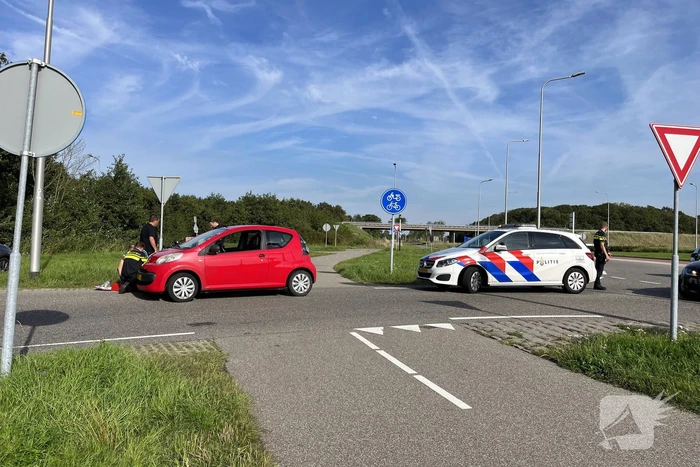 Fietser gewond bij botsing met automobilist