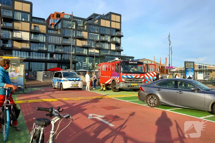 Brand in accuruimte van veerpont