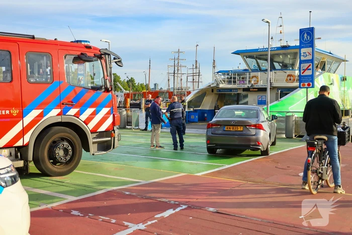 Brand in accuruimte van veerpont