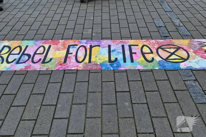 Demonstratie Extinction Rebellion voor het gemeentehuis