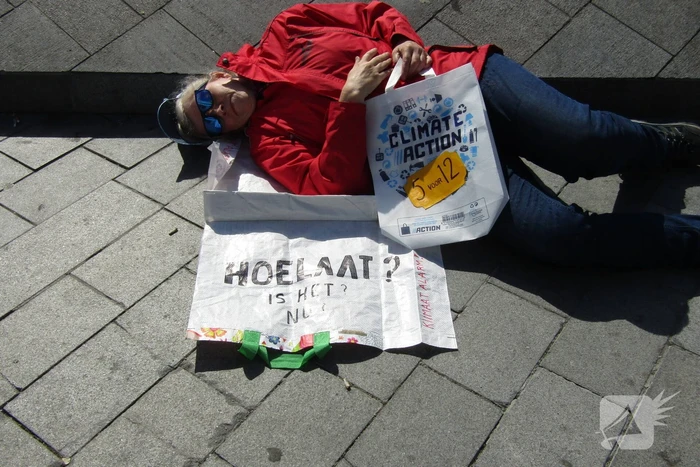 Demonstratie op centraal station