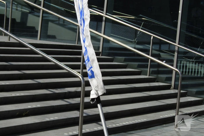 Demonstratie op centraal station