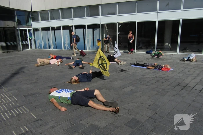 Demonstratie op centraal station