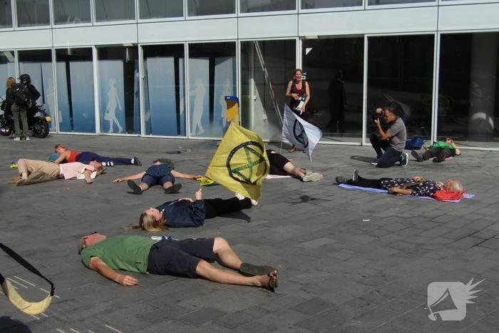 Demonstratie op centraal station