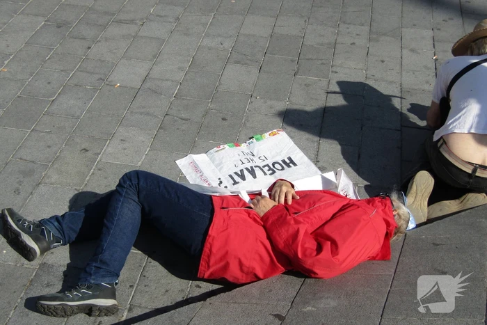 Demonstratie op centraal station