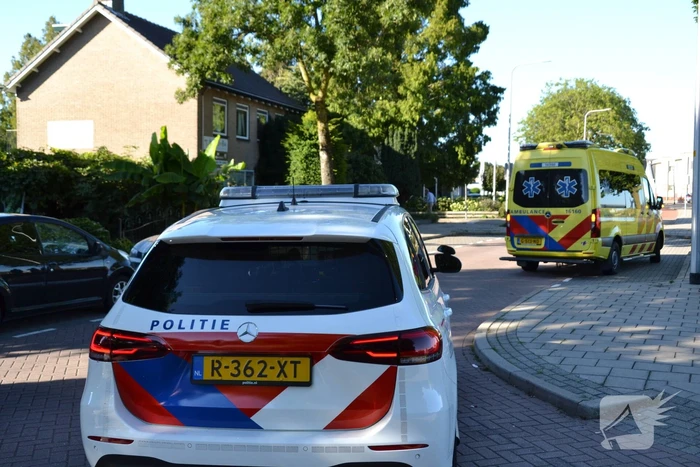 Persoon ten val met elektrische fiets