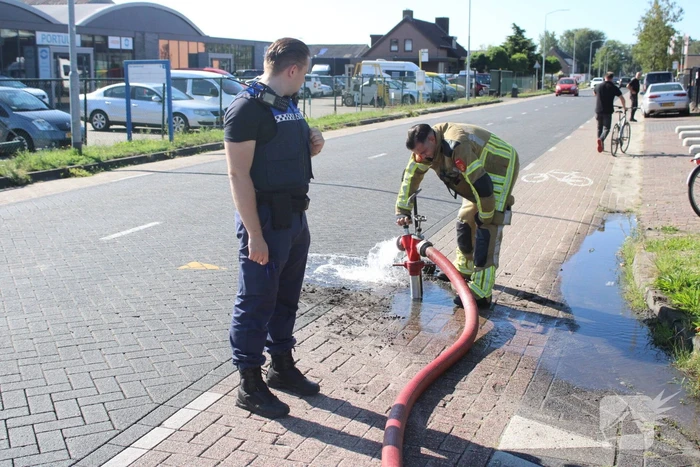 Flinke brand in garagebox