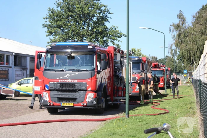 Flinke brand in garagebox