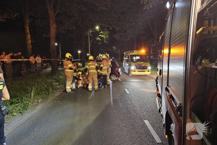 Gewonde en flinke schade bij eenzijdig ongeval