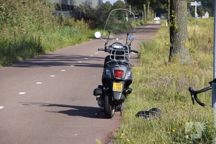 Scooterrijder gewond bij aanrijding