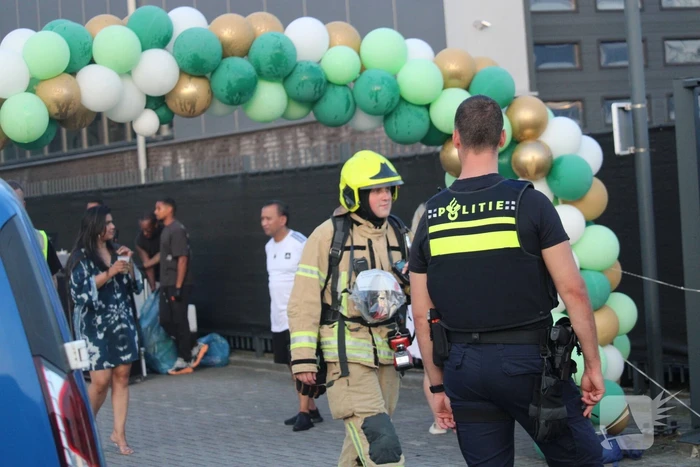 Barbecue explodeert, een gewonde