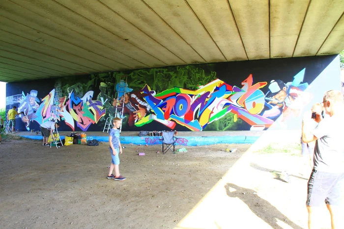 Graffitispuiters trekken veel bekijks