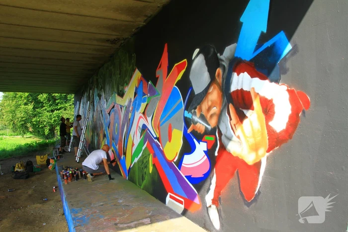 Graffitispuiters trekken veel bekijks
