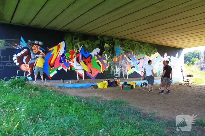 Graffitispuiters trekken veel bekijks