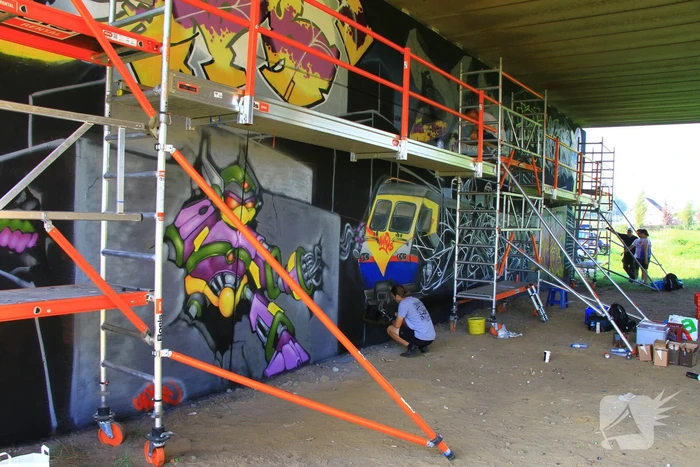 Graffitispuiters trekken veel bekijks