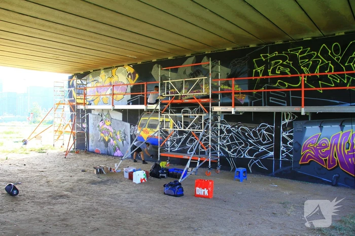 Graffitispuiters trekken veel bekijks