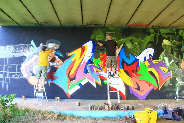 Graffitispuiters trekken veel bekijks