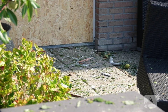 Woning beschadigd door explosie