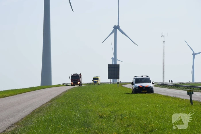 Recreant zorgt voor melding ongeval
