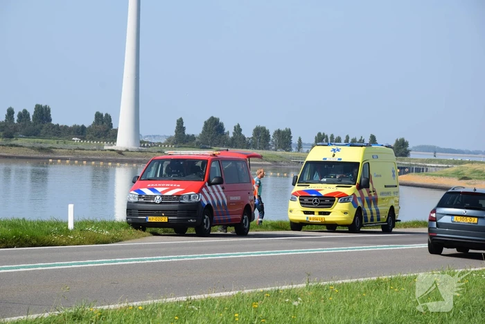 Recreant zorgt voor melding ongeval