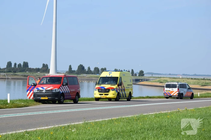 Recreant zorgt voor melding ongeval
