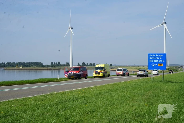 Recreant zorgt voor melding ongeval