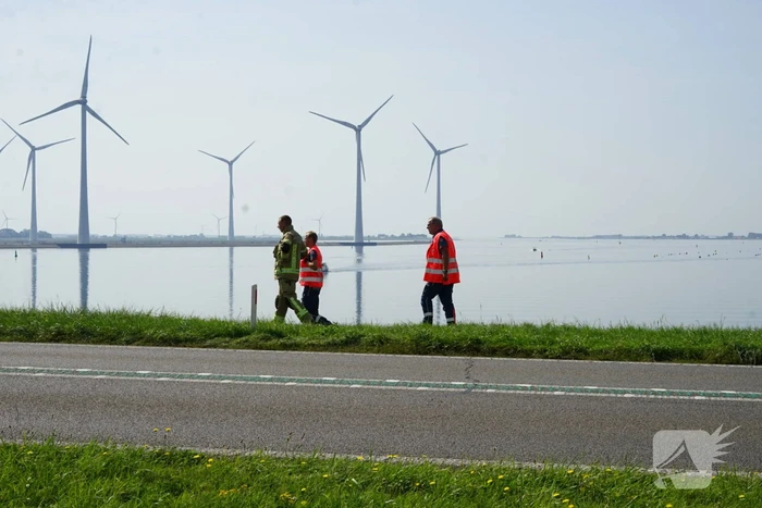 Recreant zorgt voor melding ongeval