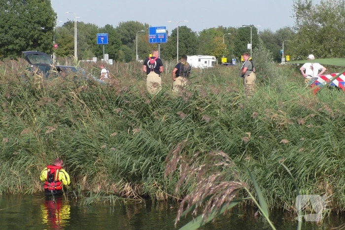 Grote zoekactie naar te water geraakte hond