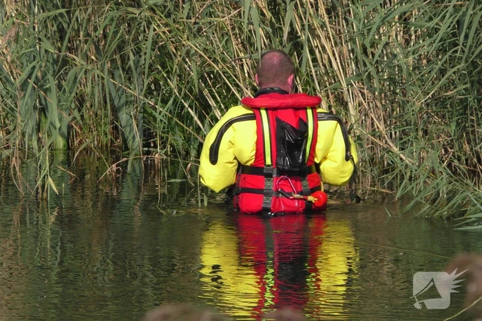 Grote zoekactie naar te water geraakte hond