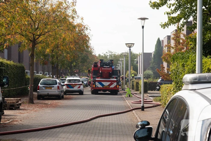 Veel rookontwikkeling bij brand