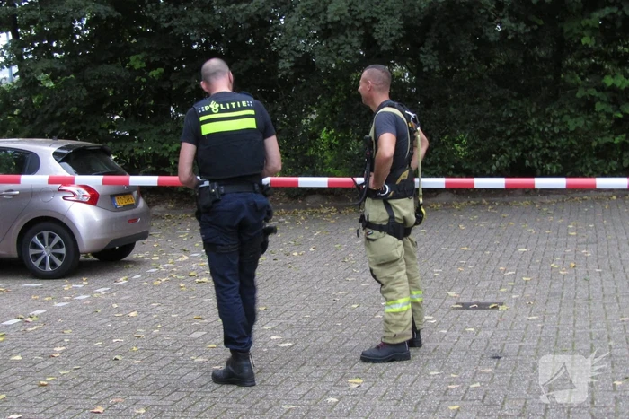 Loshangende tak dreigt te vallen