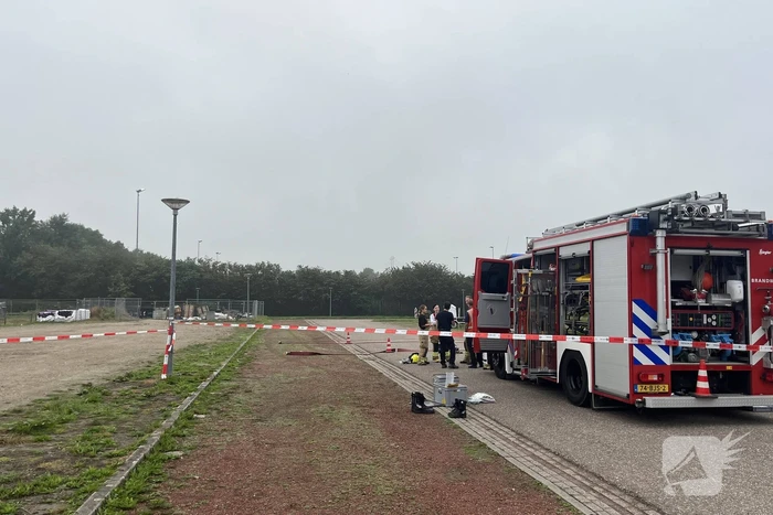Parkeerplaats afgesloten vanwege onderzoek naar gevaarlijke stoffen
